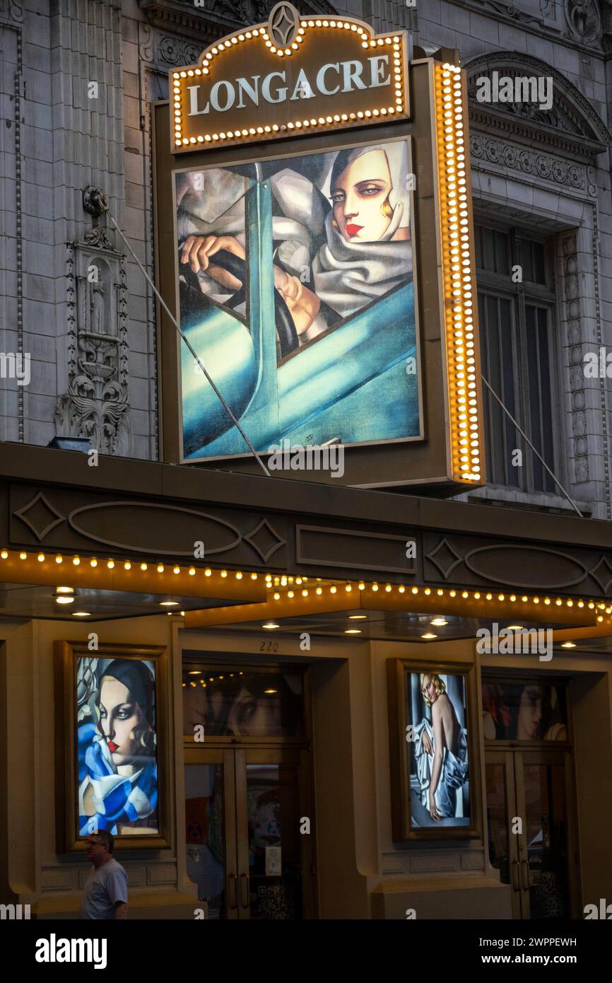 Longacre Theater with "Lempicka" Marquee, NYC 2024 Stock Photo Alamy