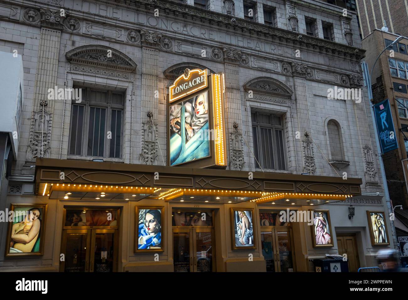 Longacre Theater with "Lempicka" Marquee, NYC 2024 Stock Photo Alamy
