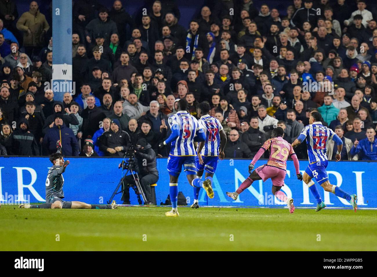 Sheffield, UK. 08th Mar, 2024. Leeds United forward Wilfried Gnonto (29 ...