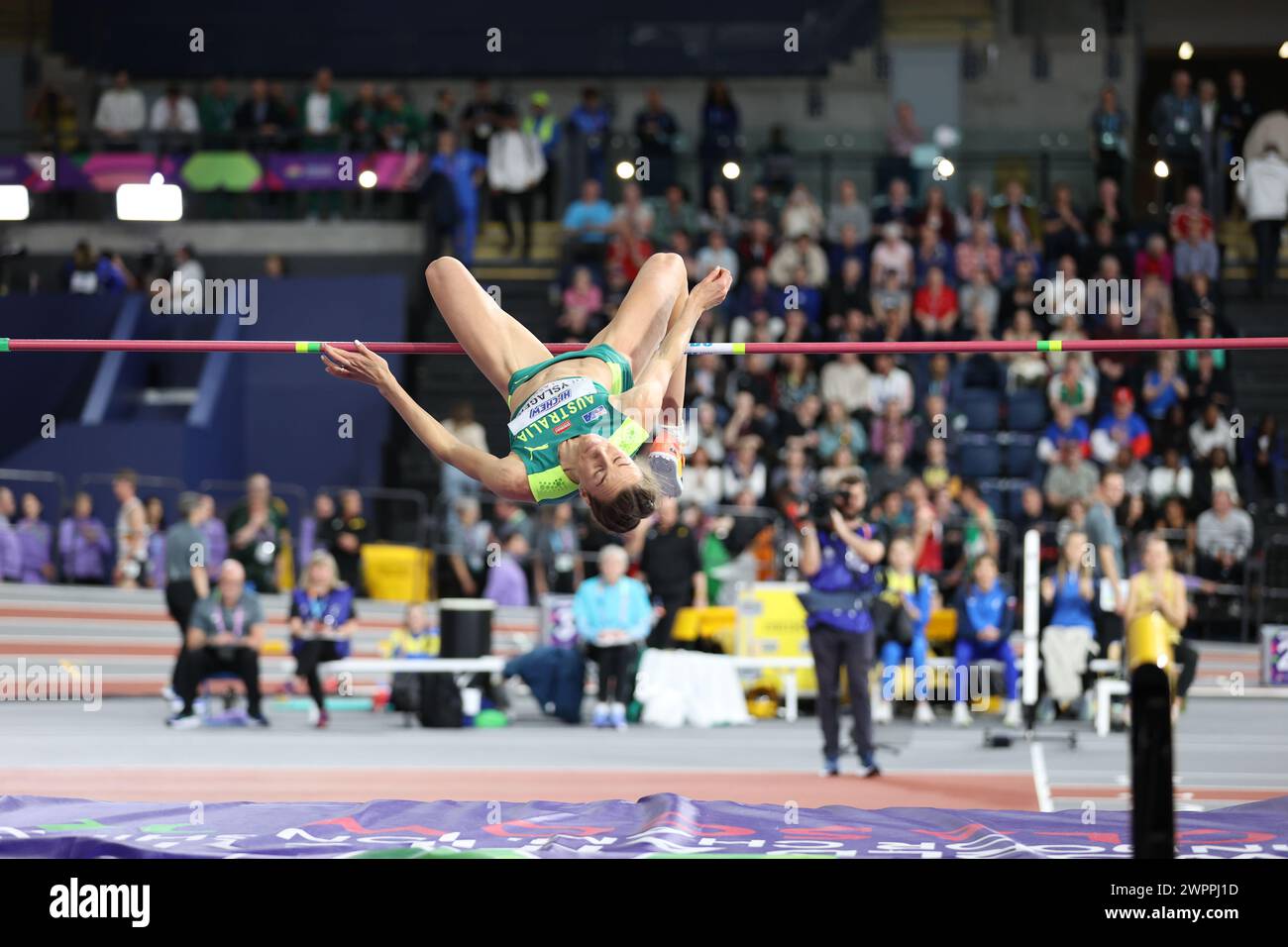 Gold Medalist Nicola Olyslagers Jumps In The WomenÕs High Jump During