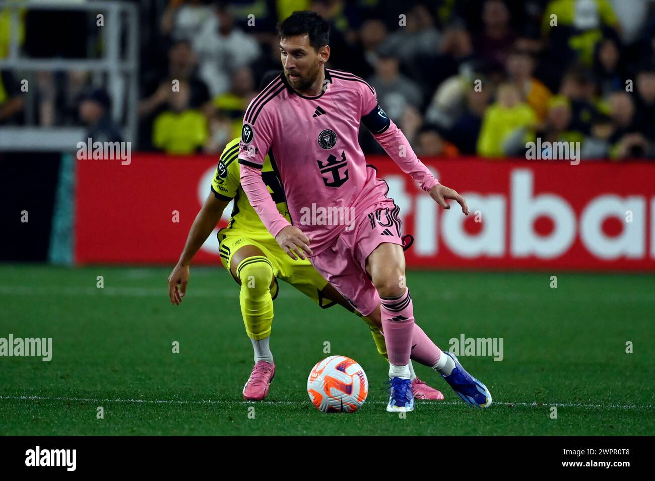 Inter Miami forward Lionel Messi (10) plays against Nashville SC during ...