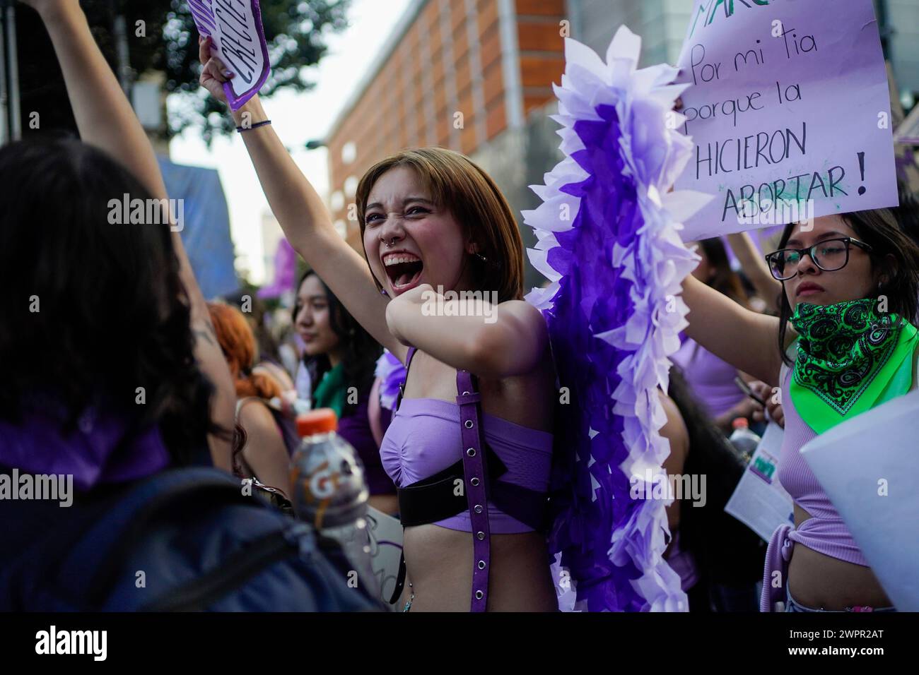 Women March Against Gender Based Violence Marking International Womens Day In Mexico City 5866