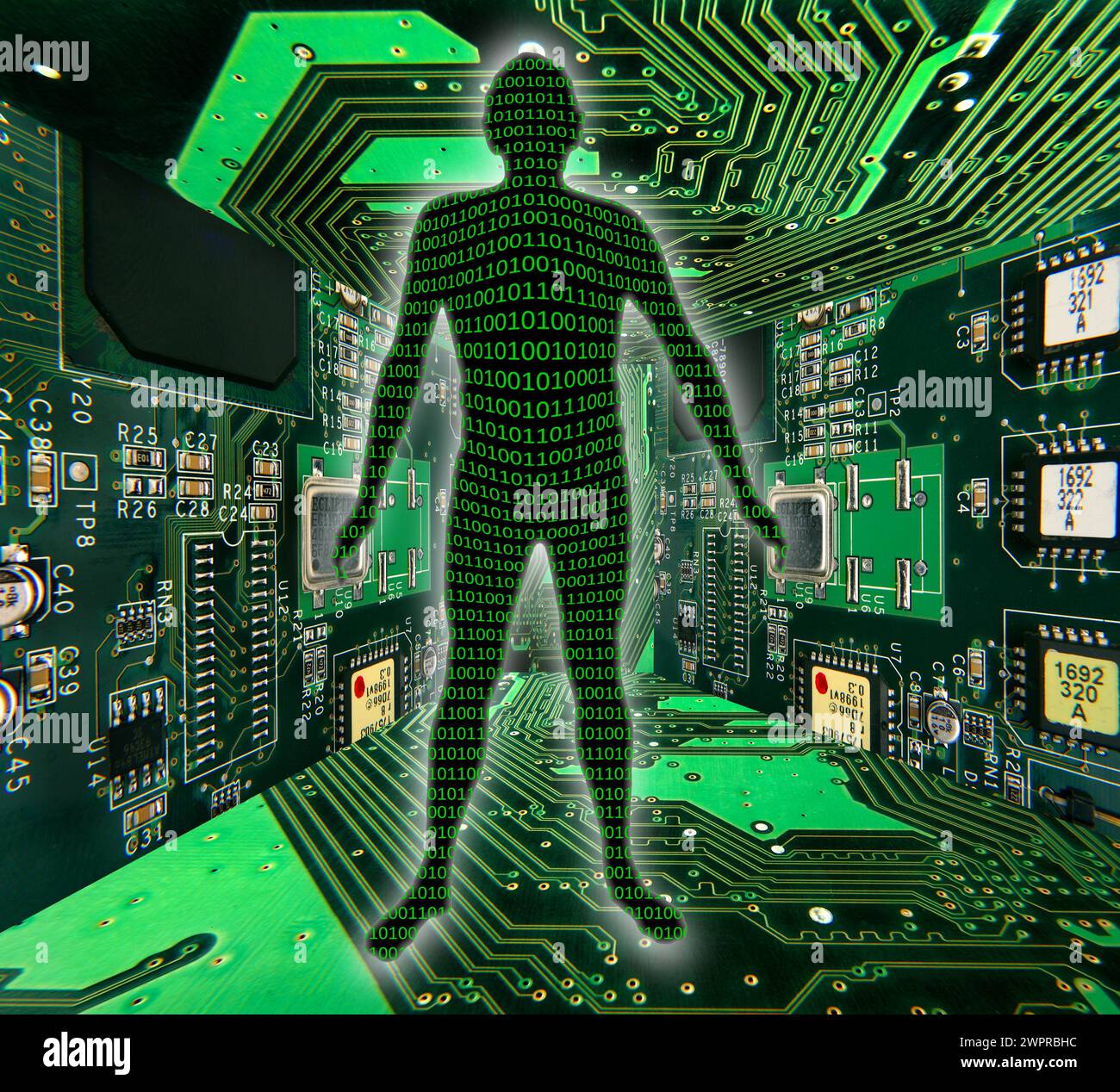 Simulation theory, conceptual illustration Stock Photo