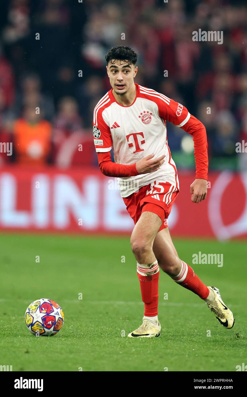 Aleksandar Pavlovic of Bayern Muenchen MUNICH, GERMANY MARCH 05 UEFA