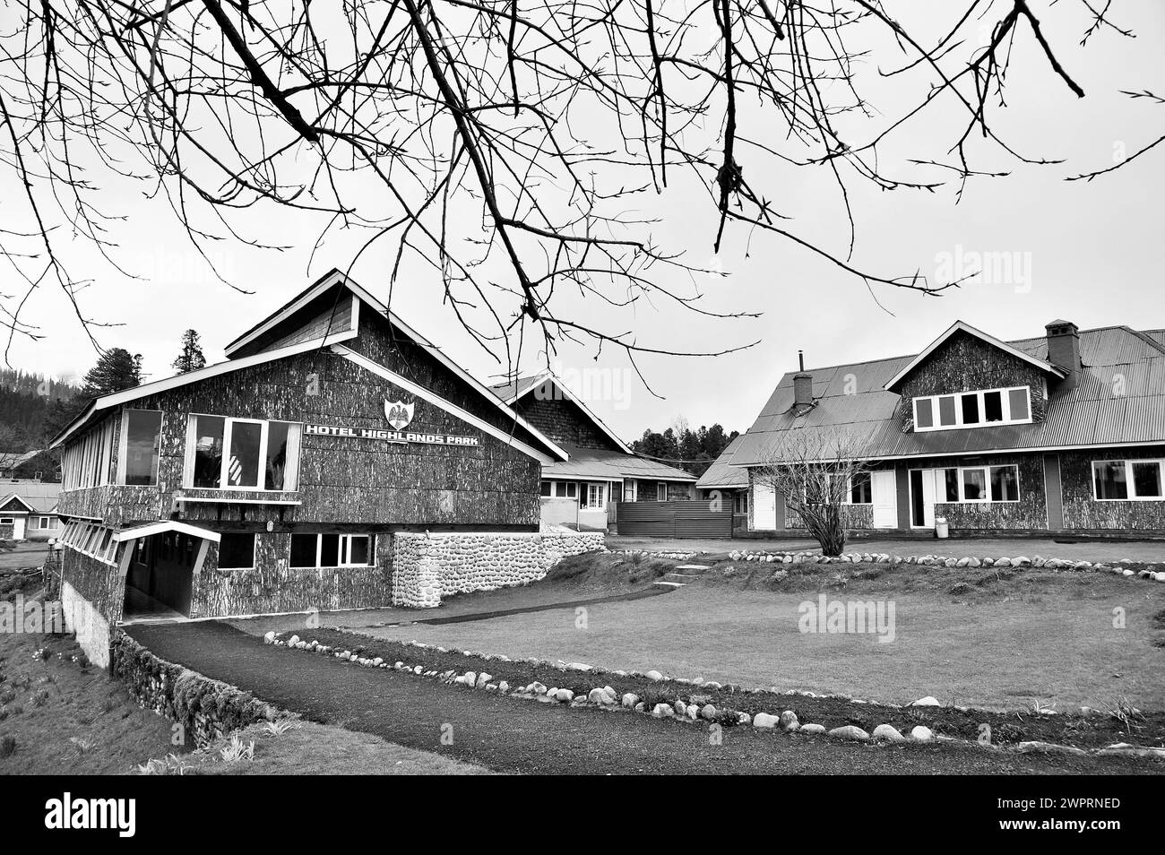 Hotel Highlands Park, Gulmarg, Baramulla, Kashmir, Jammu and Kashmir, India, Asia Stock Photo