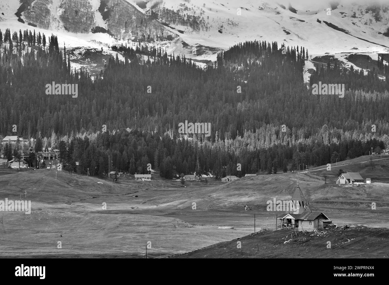 Maharani Shiv Mandir, Gulmarg, Baramulla, Kashmir, Jammu and Kashmir, India, Asia Stock Photo