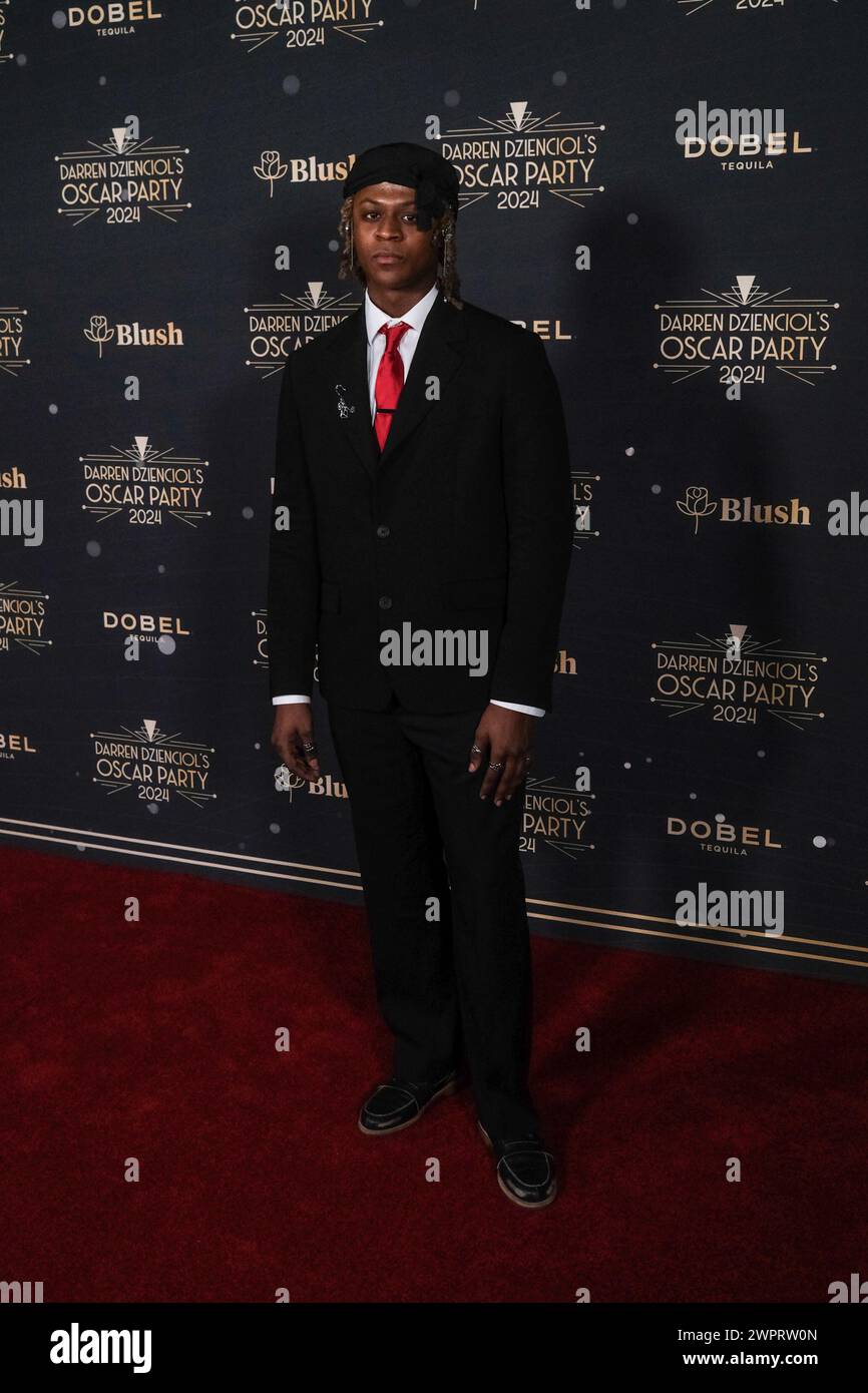 Los Angeles, USA. 08th Mar, 2024. Myles O'Neal arrives at Darren