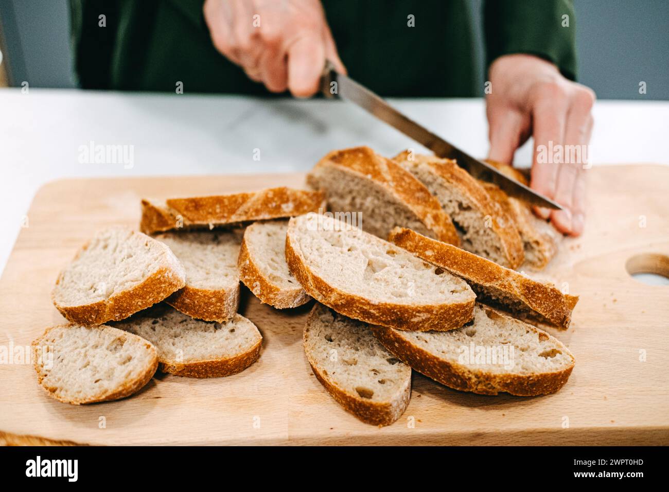 Artisan Homemade High-Fibre Grain Bread Stock Photo