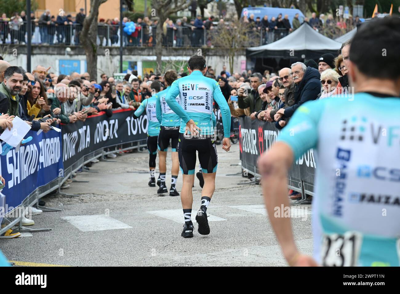 Team presentation during the 59th TirrenoAdriatico 2024, Stage 6 a km