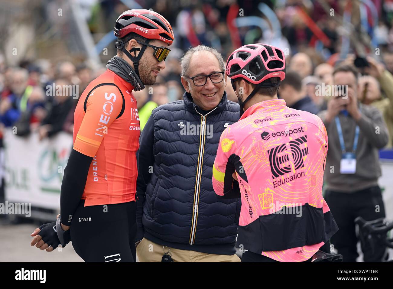GANNA Filippo Team INEOS GRENADIERS, with Allocchio and Bettiol during