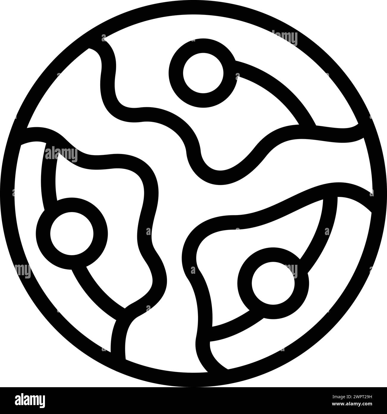 Global traffic management icon outline vector. Worldwide mobility map ...