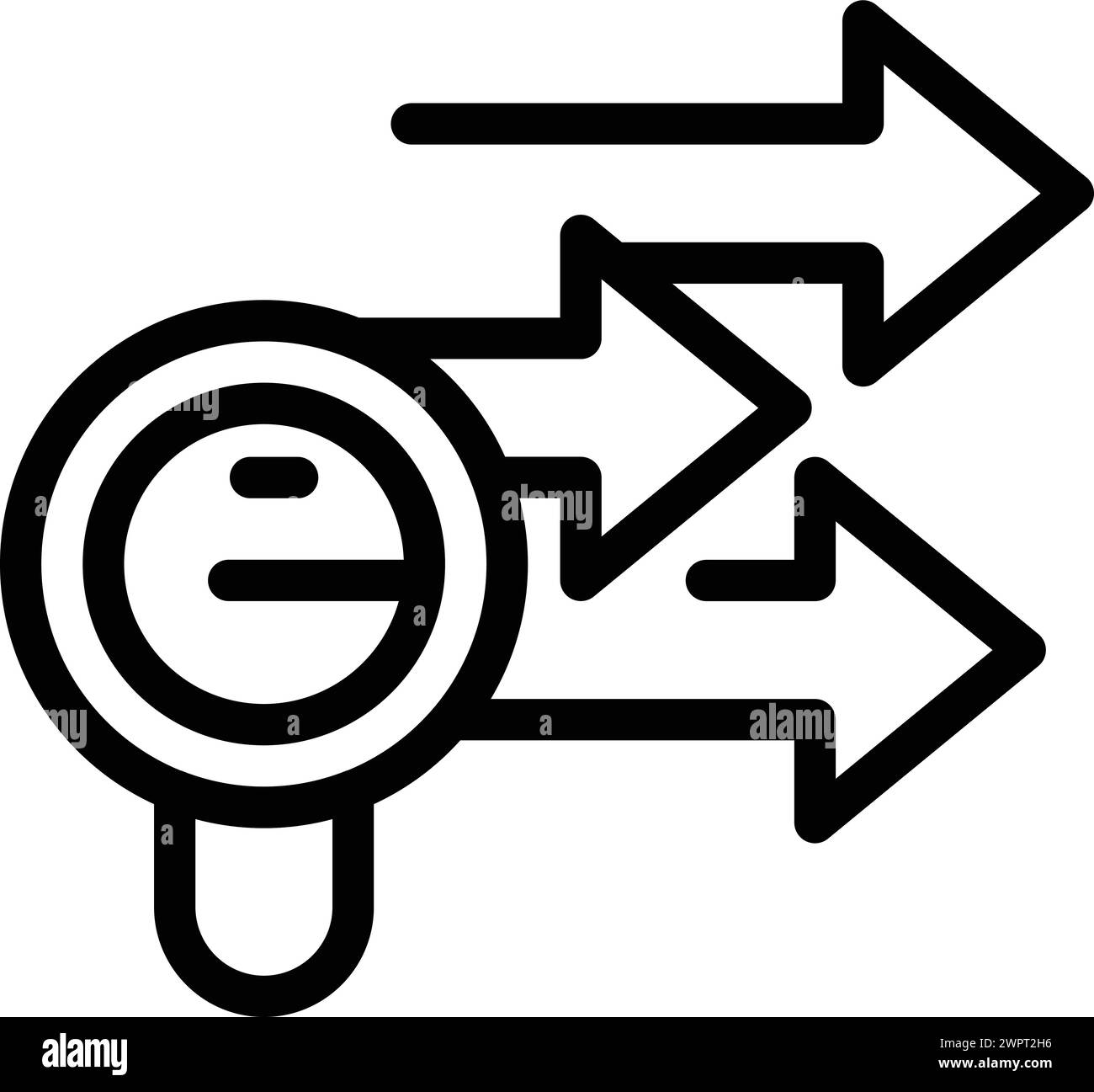 Traffic organization system icon outline vector. Navigation management ...
