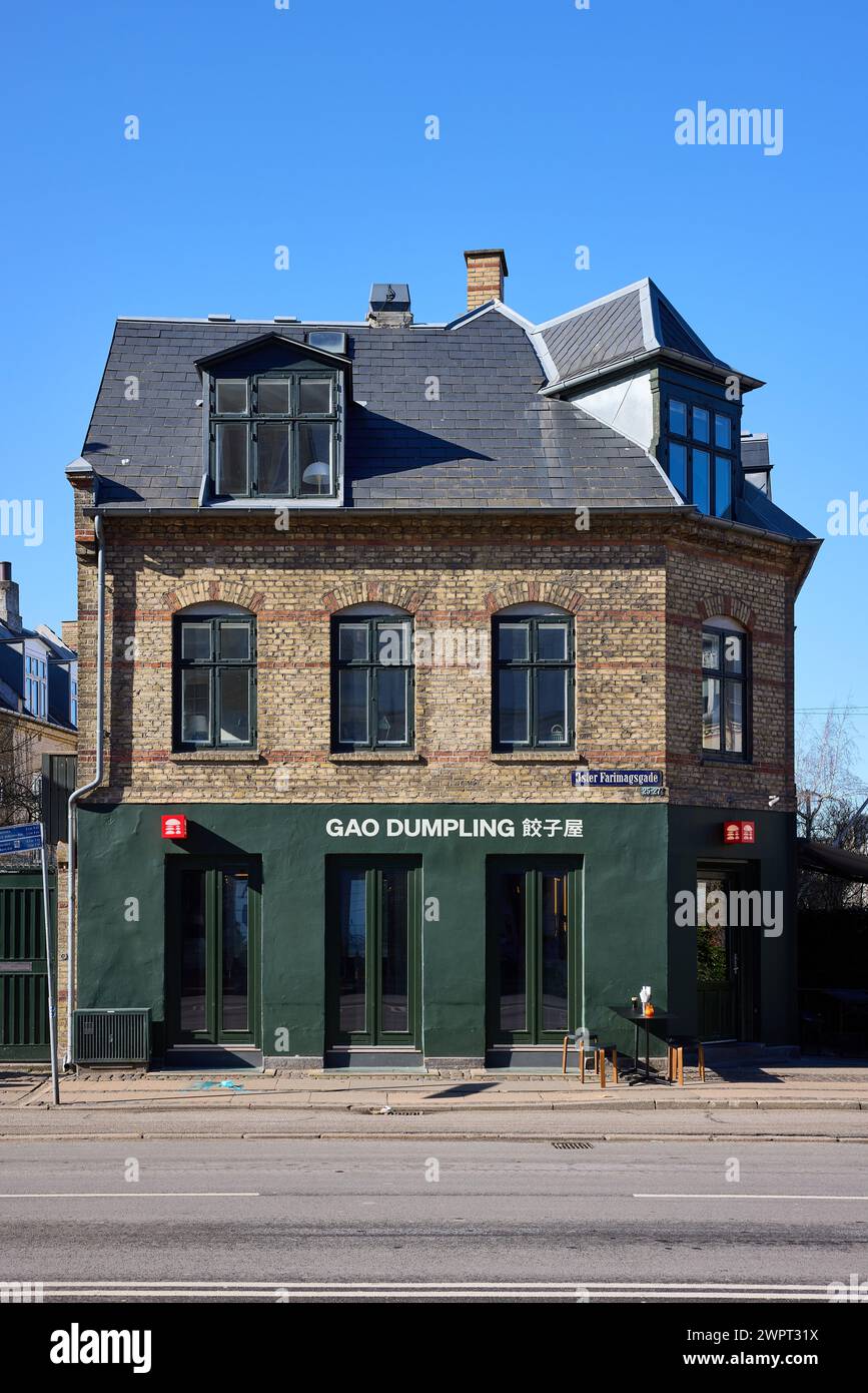 GAO Dumpling Bar 餃子屋, ?ster Farimagsgade, Copenhagen, Denmark Stock Photo