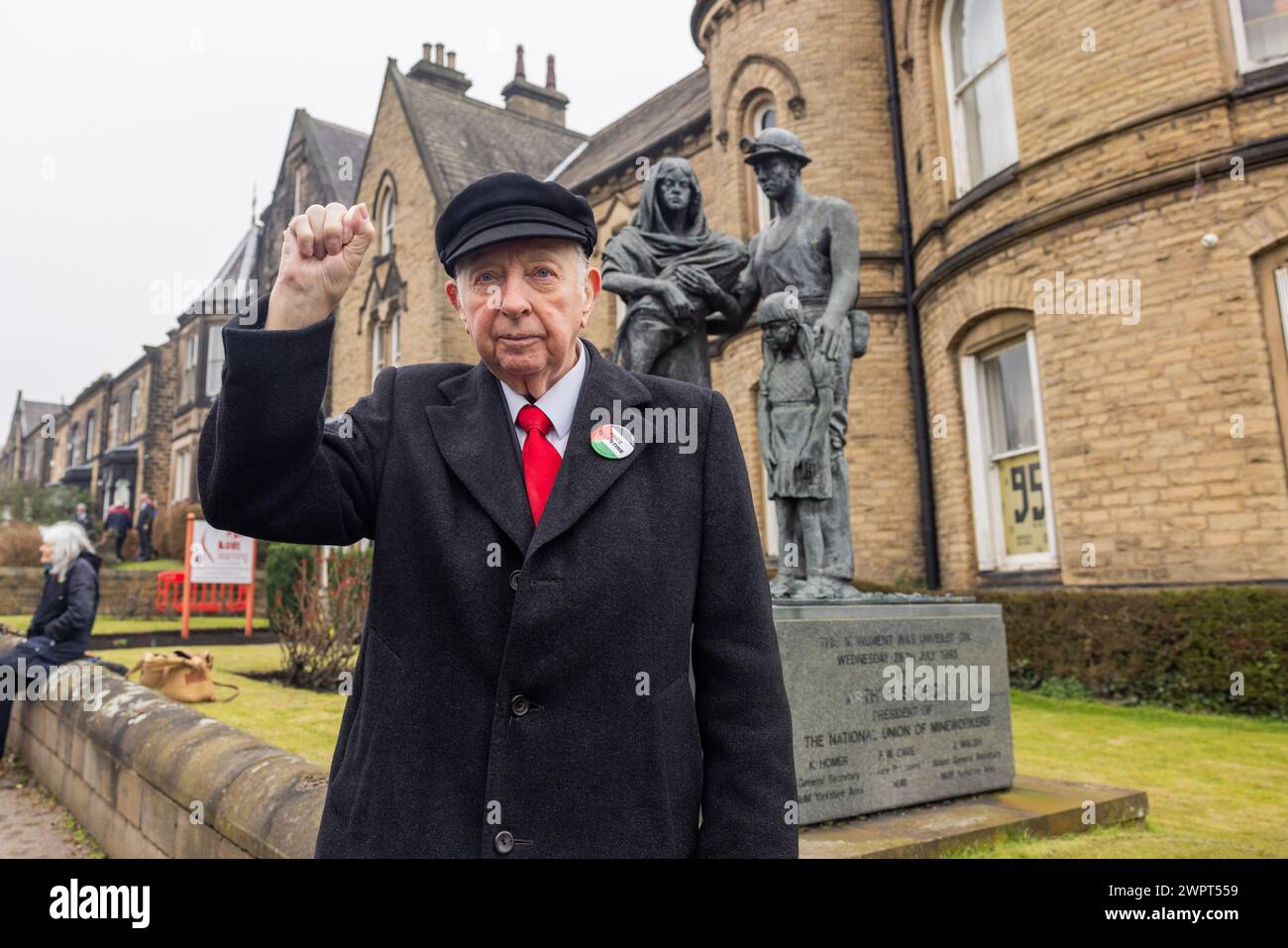 Barnsley, UK. 09 MAR, 2024. Arthur Scargill, British trade unionist and ...