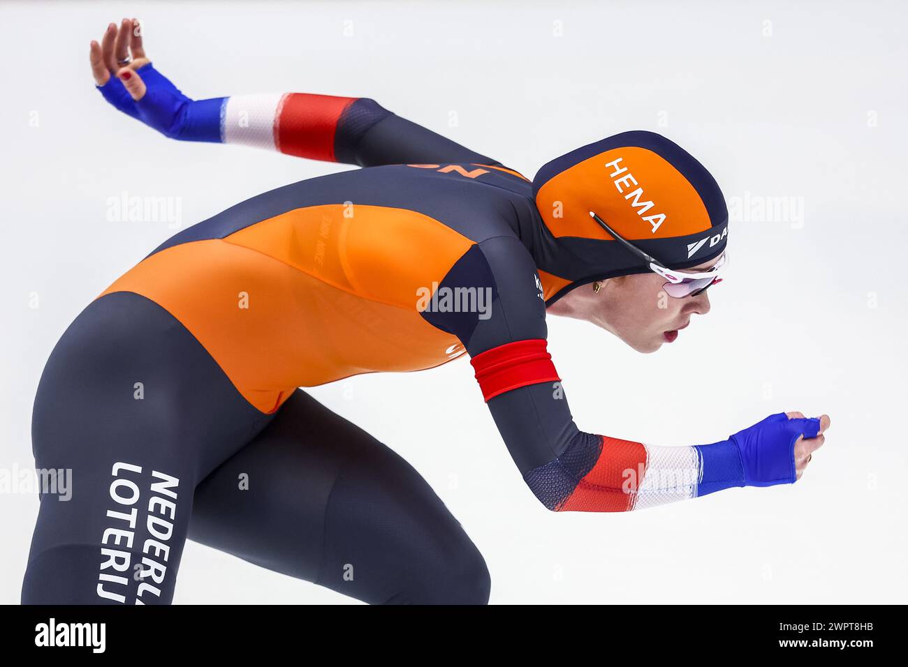 INZELL RijpmaDe Jong (NED) in action during the 500