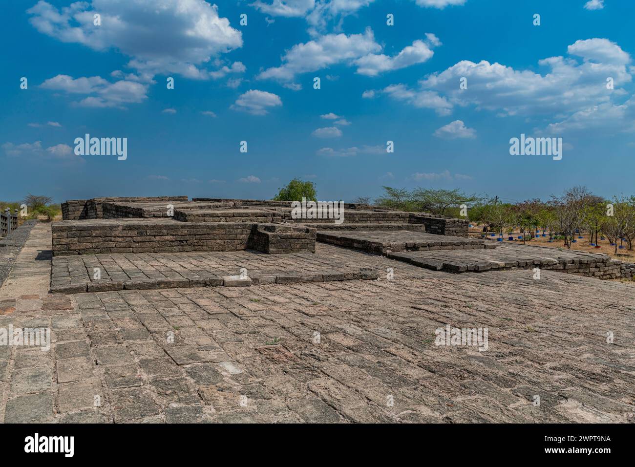 Lothal southernmost site of the ancient Indus Valley civilisation, Gujarat, India Stock Photo