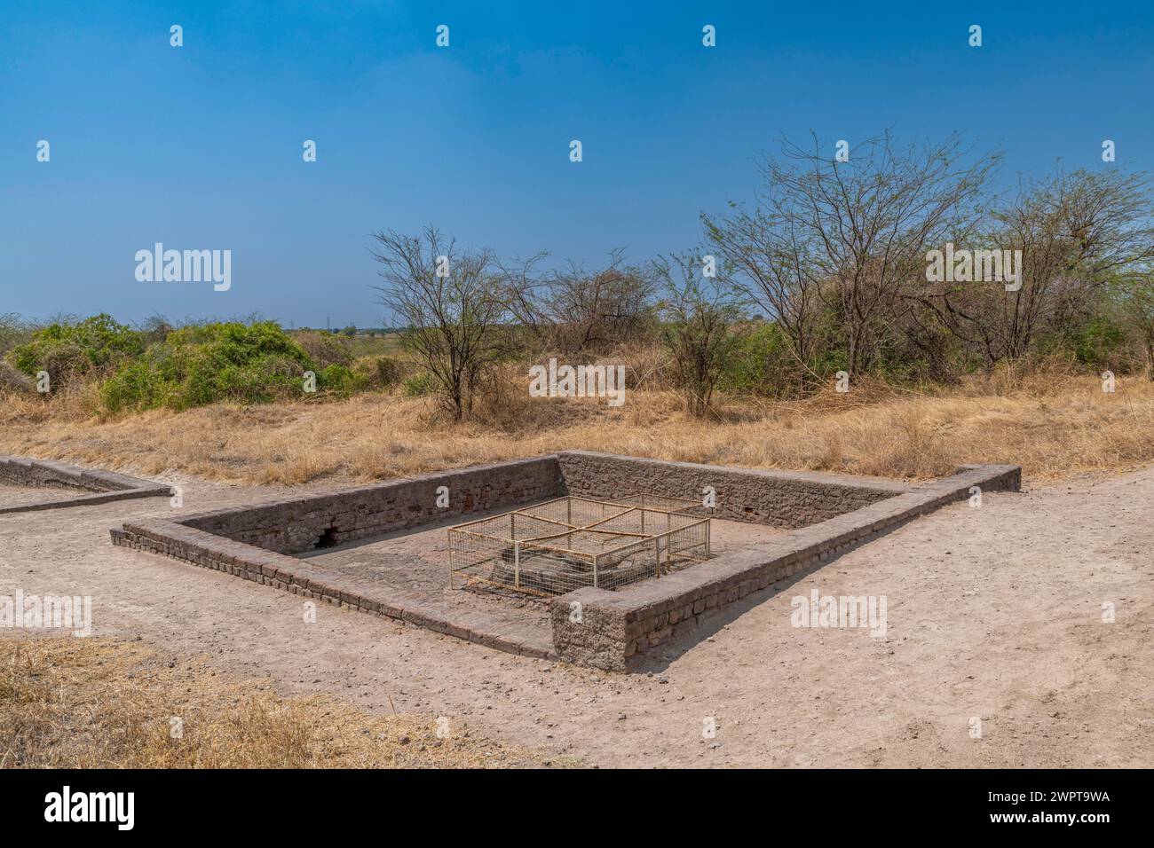 Lothal southernmost site of the ancient Indus Valley civilisation, Gujarat, India Stock Photo