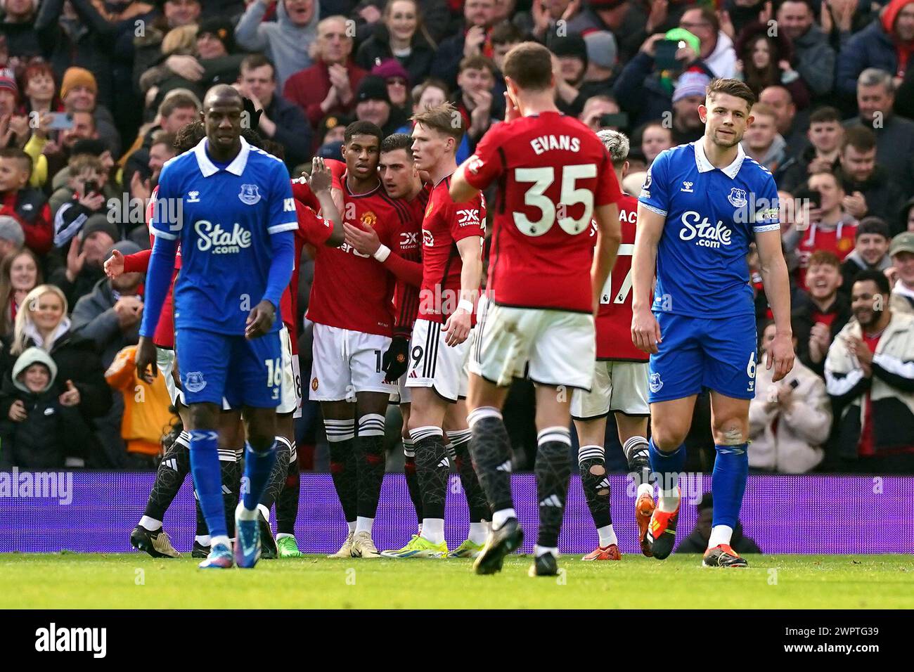 Marcus Rashford Side Manchester United's Marcus Rashford celebrates scoring their side's ...