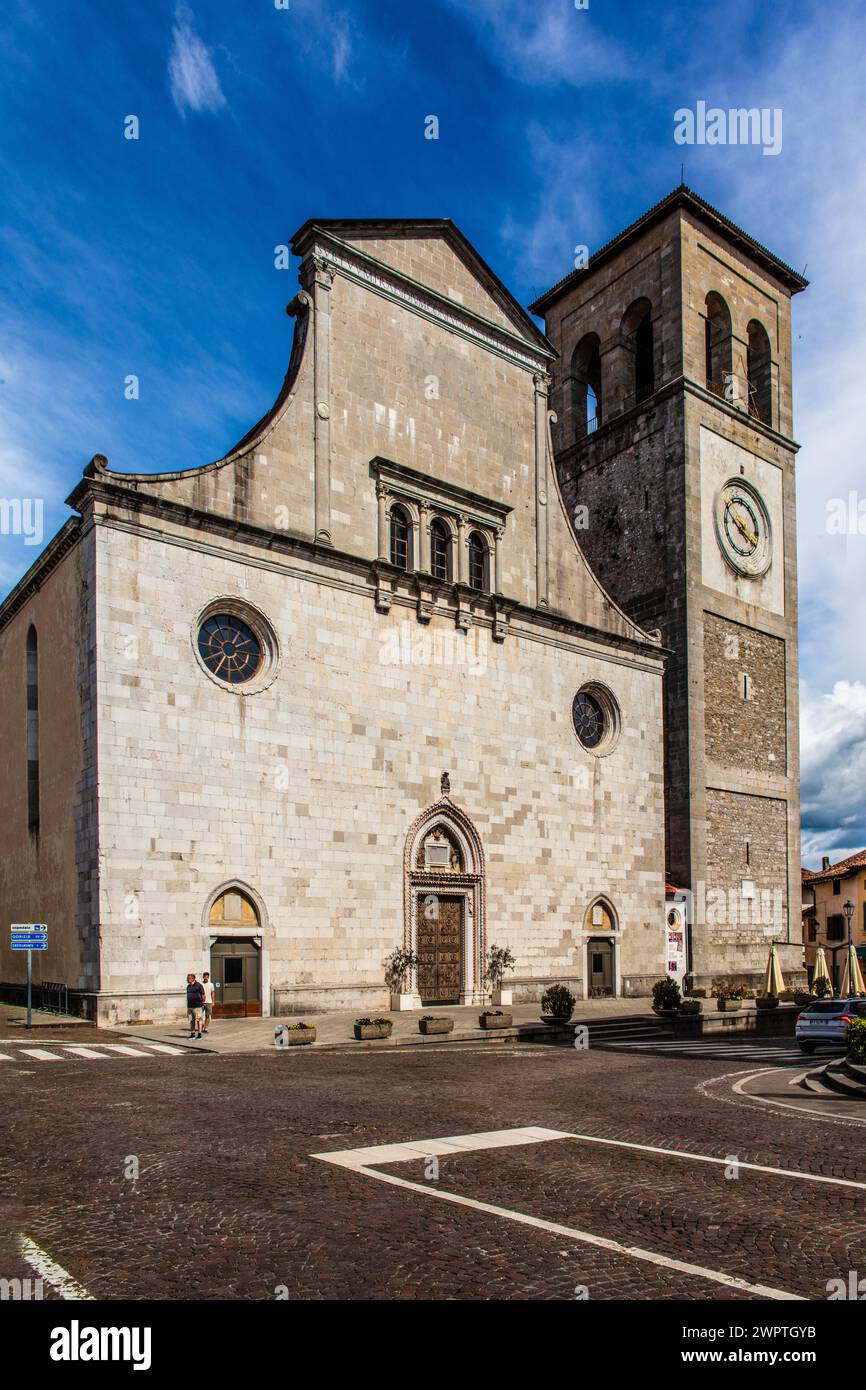 Cathedral of Santa Maria Assunta, 14th century, Cividale del Friuli, city with historical treasures, UNESCO World Heritage Site, Friuli, Italy Stock Photo