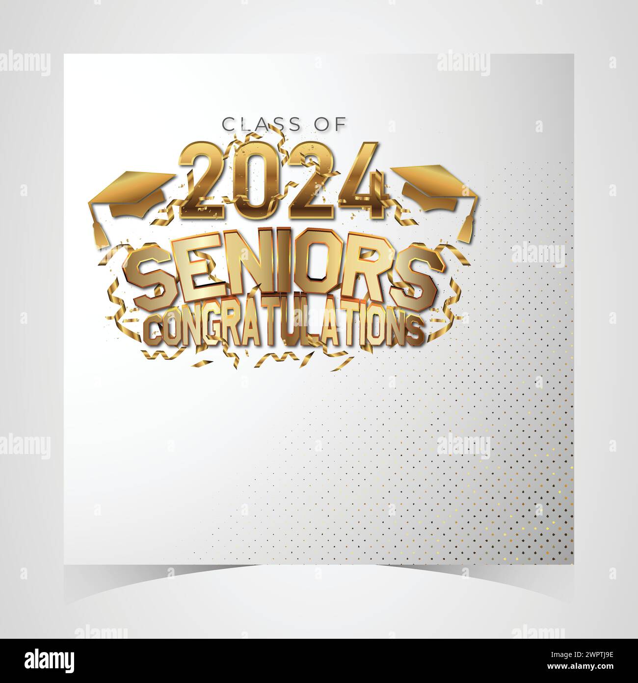Class of 2024 Congratulations Graduates. Academic Cap and Diploma ...