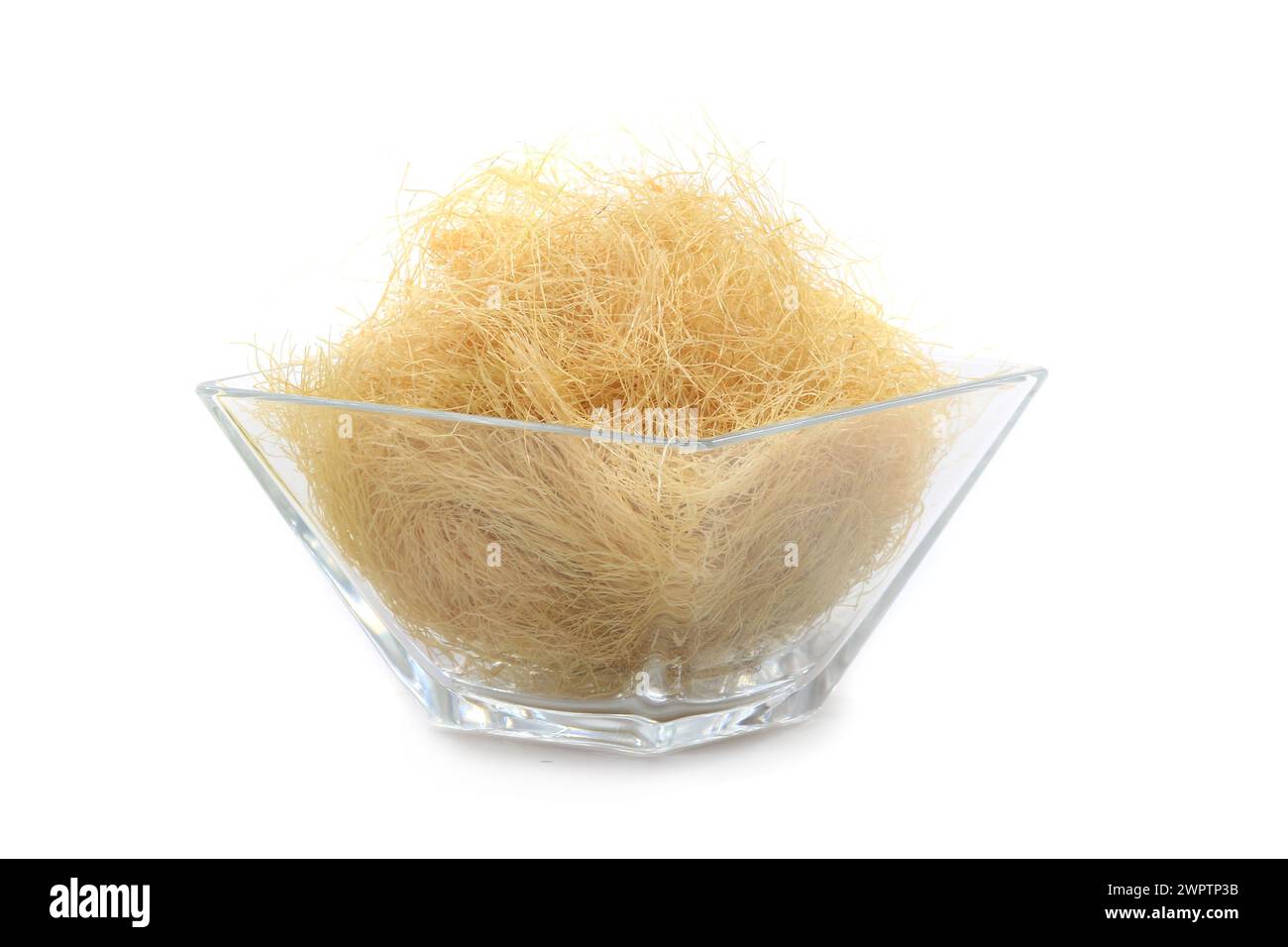 silk corn on white background Stock Photo