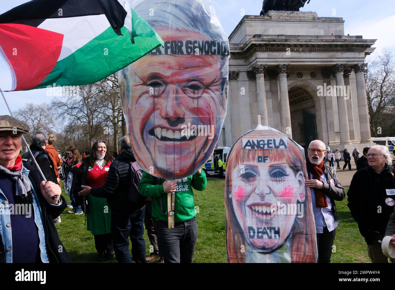 Hyde Park Corner, London, UK. 9th Mar 2024. The National March for