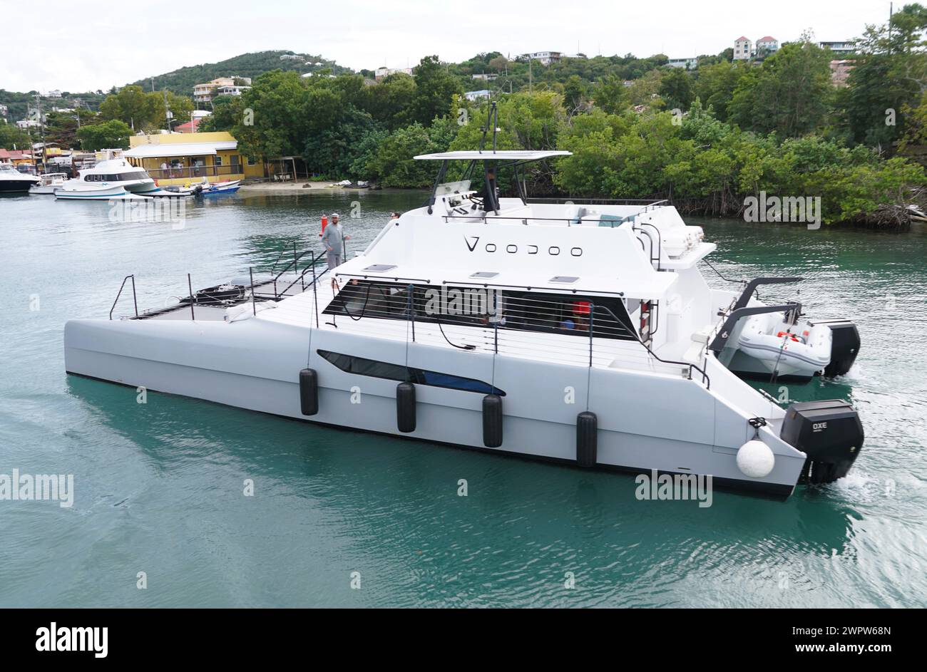 St John, U.S Virgin Islands - February 21, 2024 -The side view of ...