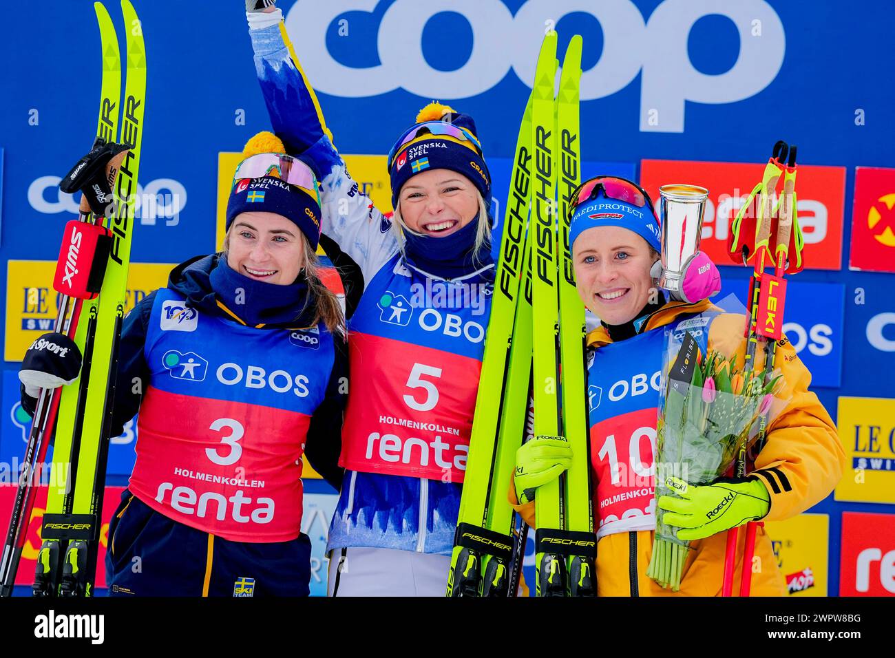 Jpoint Start Oslo 20240309.In the middle Frida Karlsson from Sweden wins, on the ...