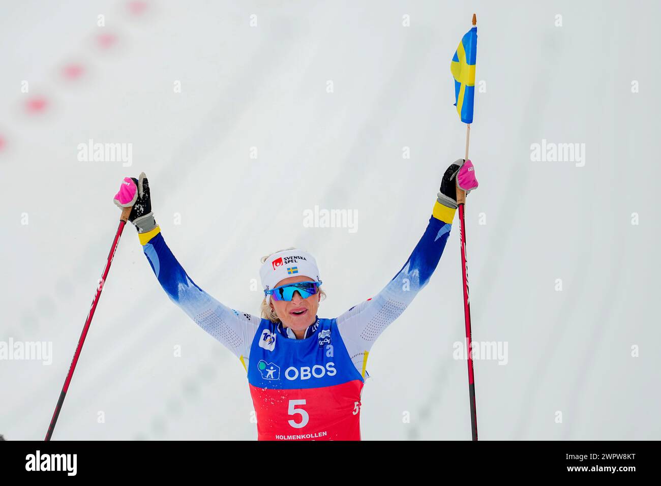 Jpoint Start Oslo 20240309.Frida Karlsson from Sweden won the women's 50 km joint ...
