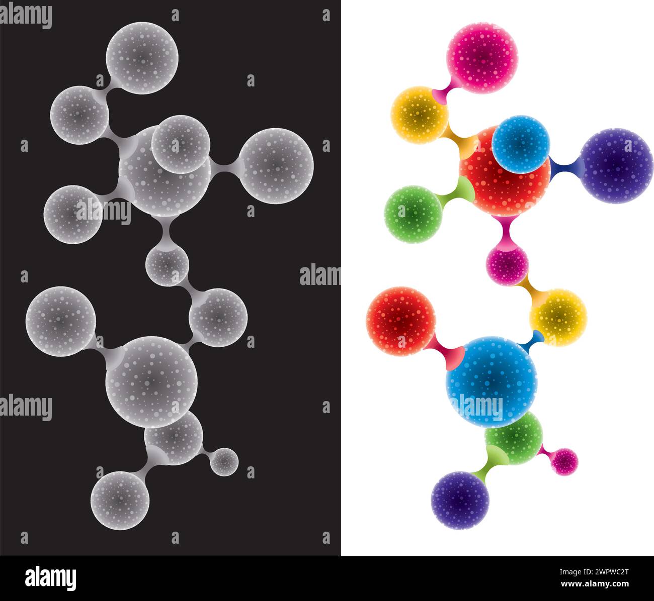 vector abstract molecule or microbe backgrounds Stock Vector Image ...
