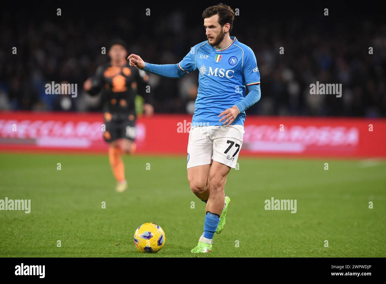 Maillot Napoli Kvaratskhelia 77 – Match Issue – Saison 2022-23 – Taille XXL – Neuf
