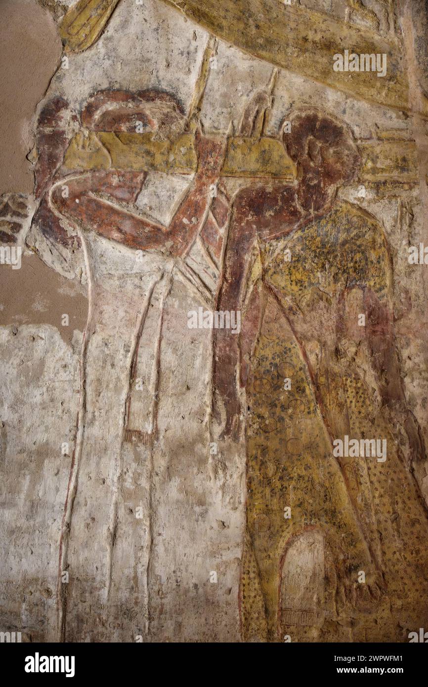 The Temple of Derr on Lake Nasser, Egypt Stock Photo