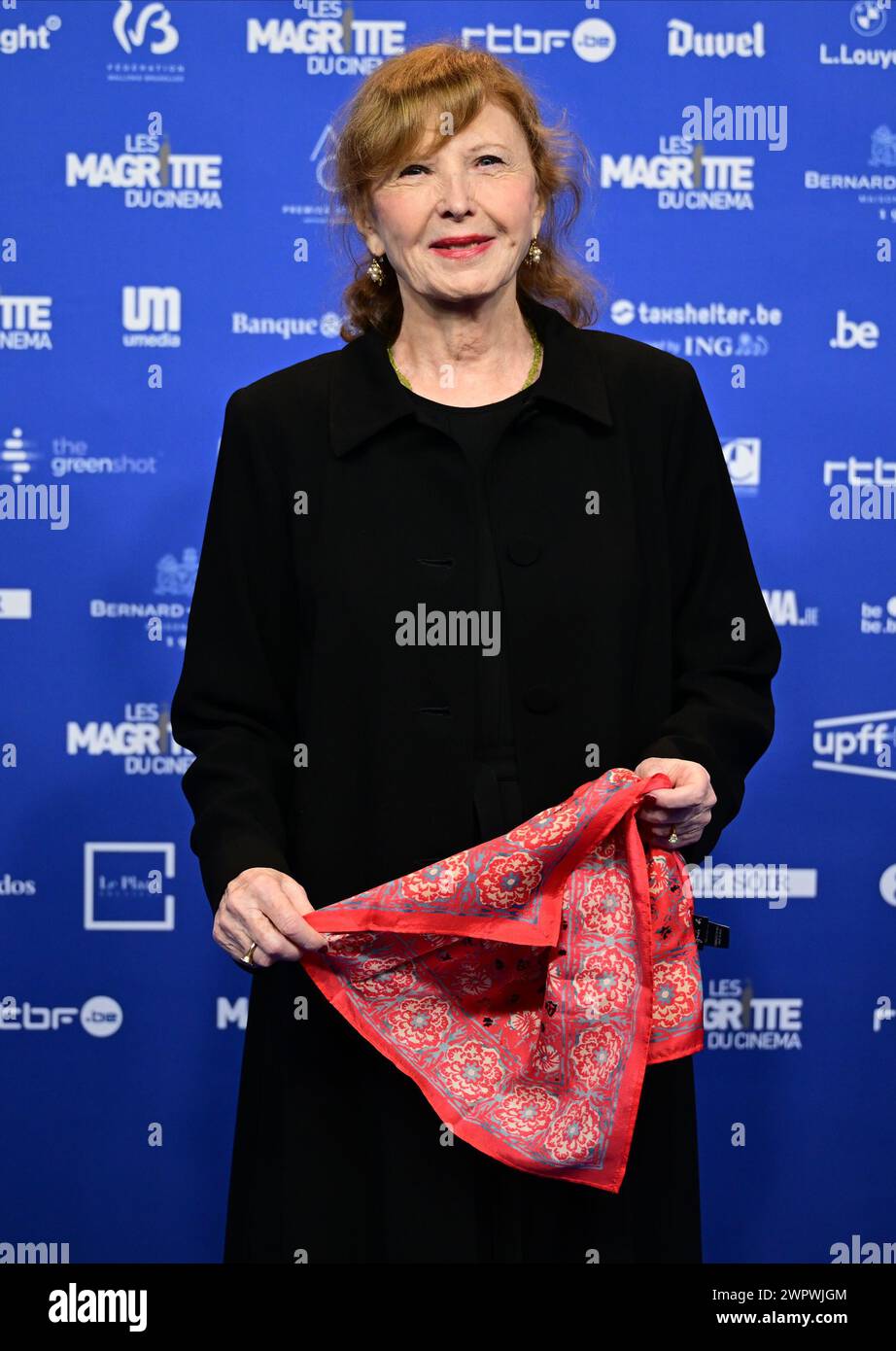 Lauri Clements Brussels, Belgium. 09th Mar, 2024. French Actress Aurore Clement ...