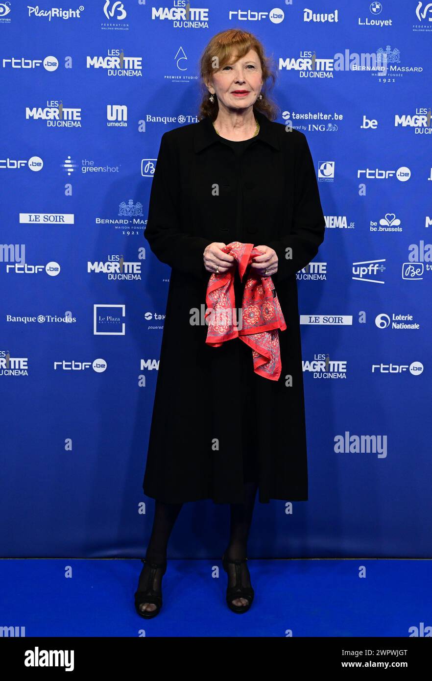 Lauri Clements Brussels, Belgium. 09th Mar, 2024. French Actress Aurore Clement ...