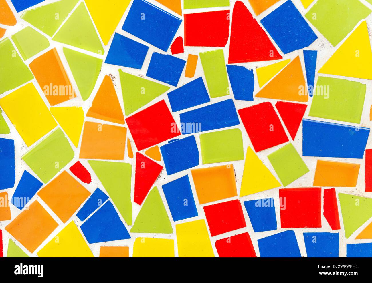 Abstract coloured tile mosaic background and texture Stock Photo