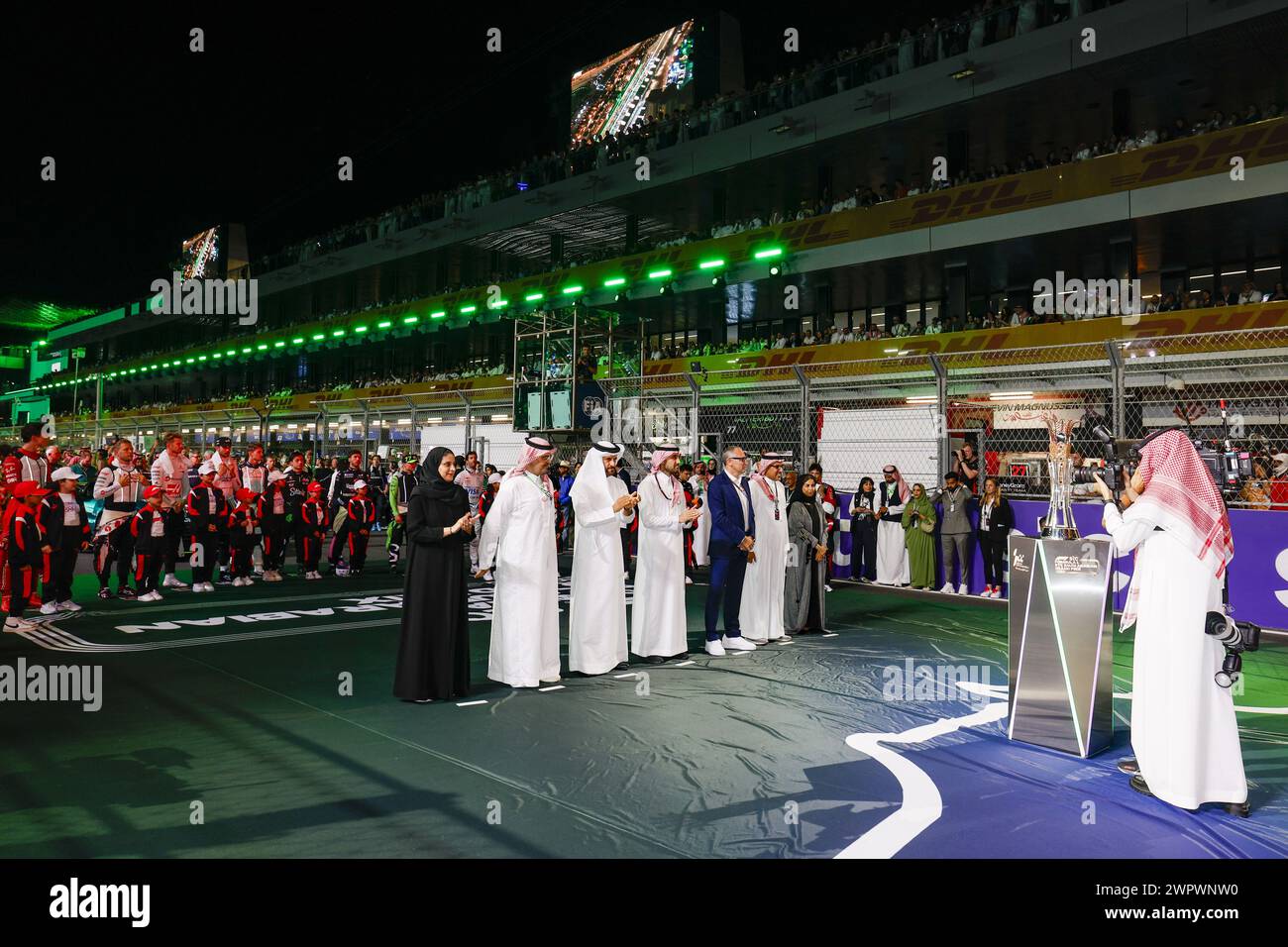 starting grid during the Formula 1 STC Saudi Arabian Grand Prix 2025