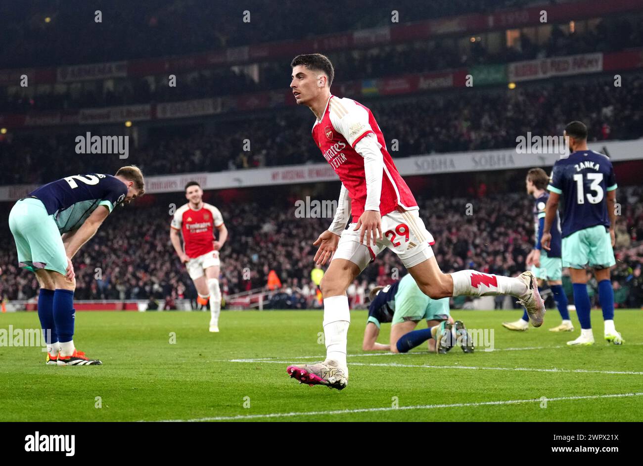 Arsenal s Kai Havertz Celebrates Scoring Their Side s Second Goal Of 