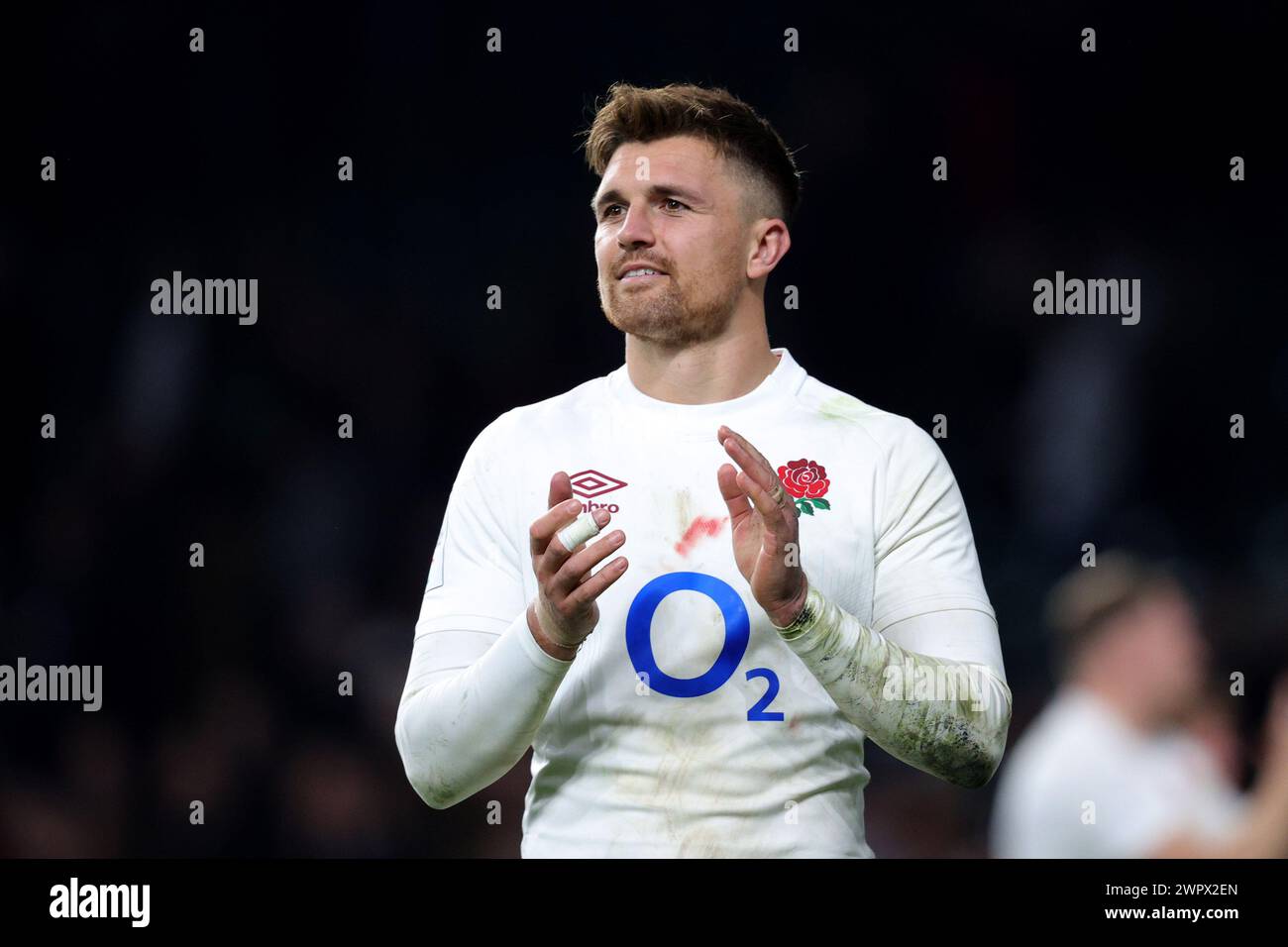 Slade England London, UK. 9th Mar 2024. England's Henry Slade after the Guinness Six ...