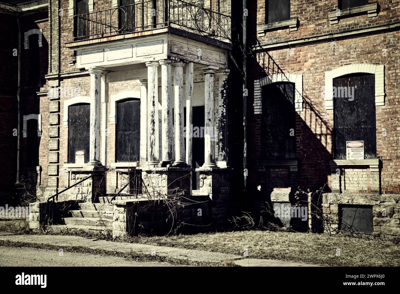 Century Manor Hamilton Insane Asylum built in 1884 a Victorian Gothic building. Hamilton Ontario Canada Stock Photo