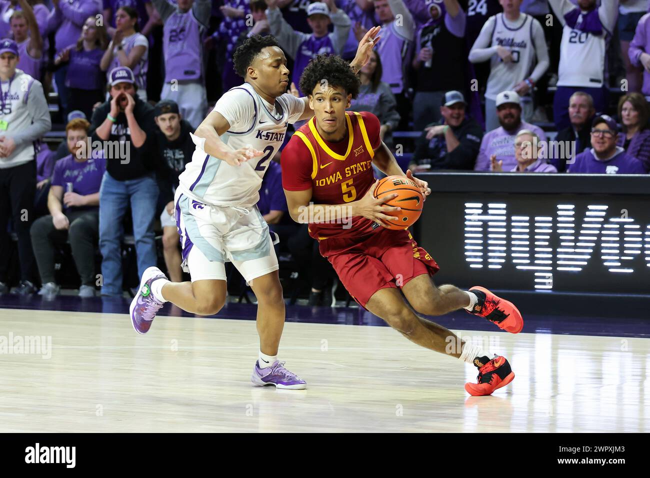 MANHATTAN, KS MARCH 09 Iowa State Cyclones guard Curtis Jones (5