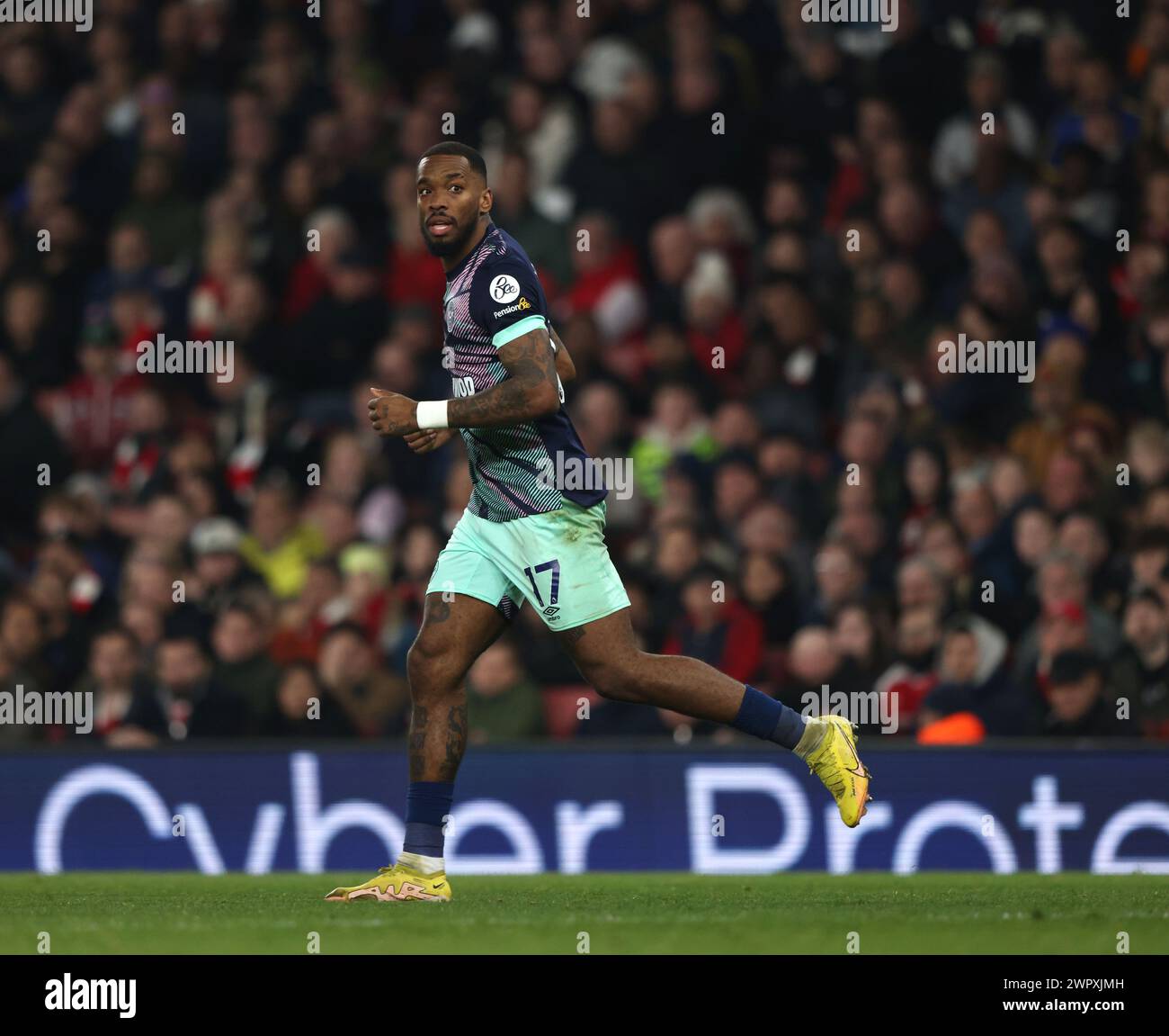 London, UK. 09th Mar, 2024. Ivan Toney (B) at the Arsenal v Brentford