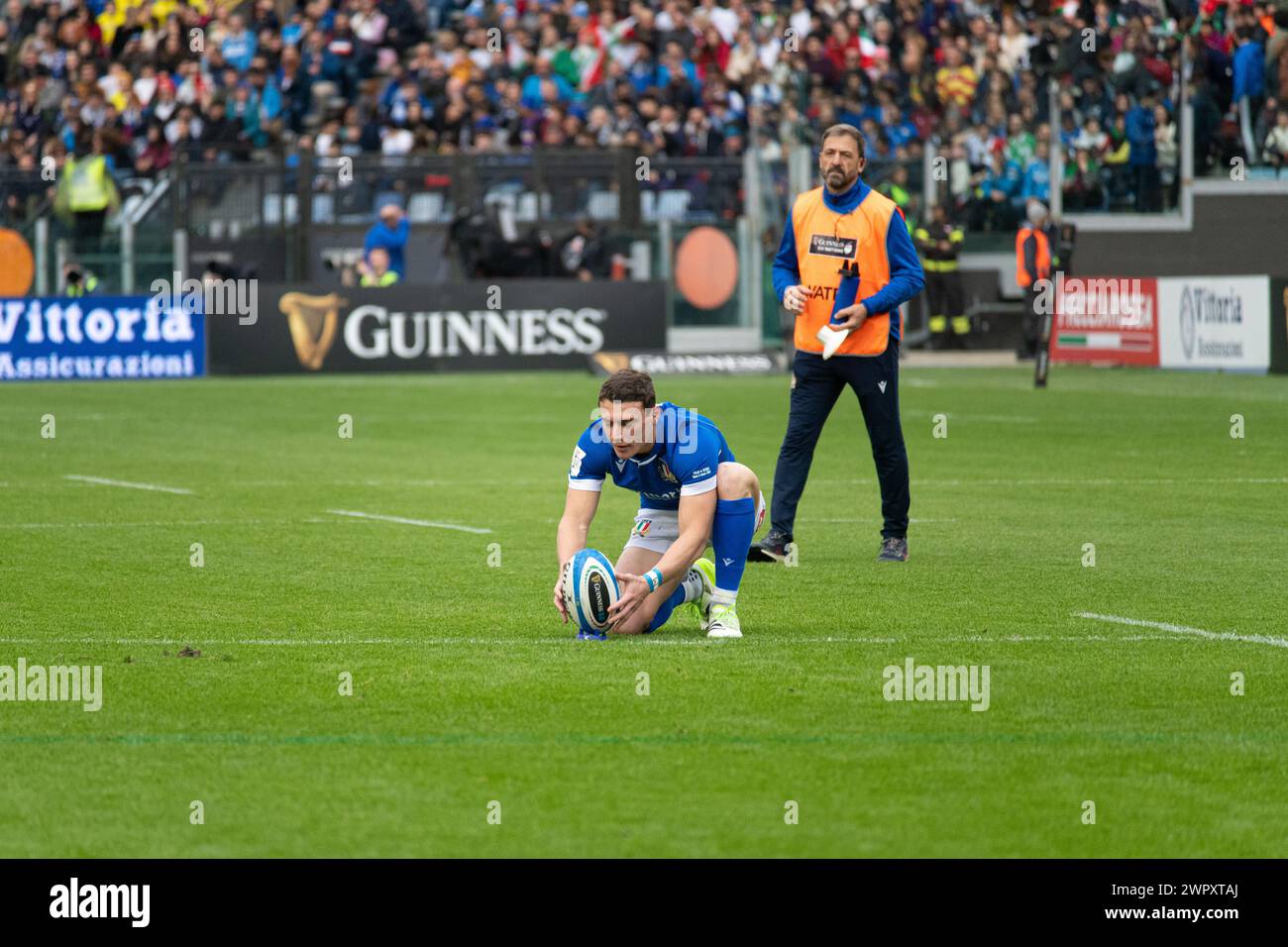 Rome, Italy, 9 mar 2024. Italy vs Scotland, Rugby Six Nations, Paolo