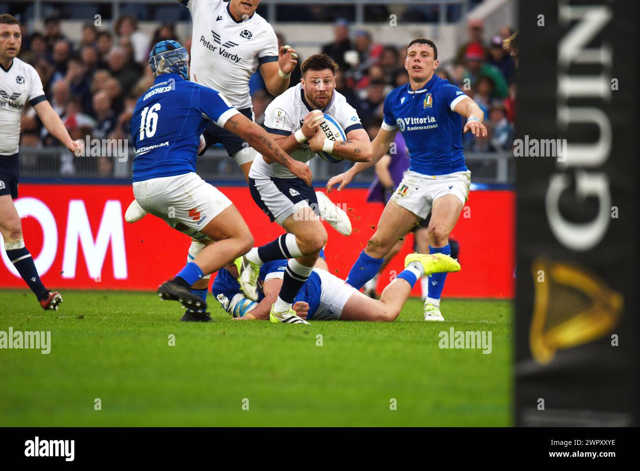 Rugby team training in 2025 for France vs Scotland match