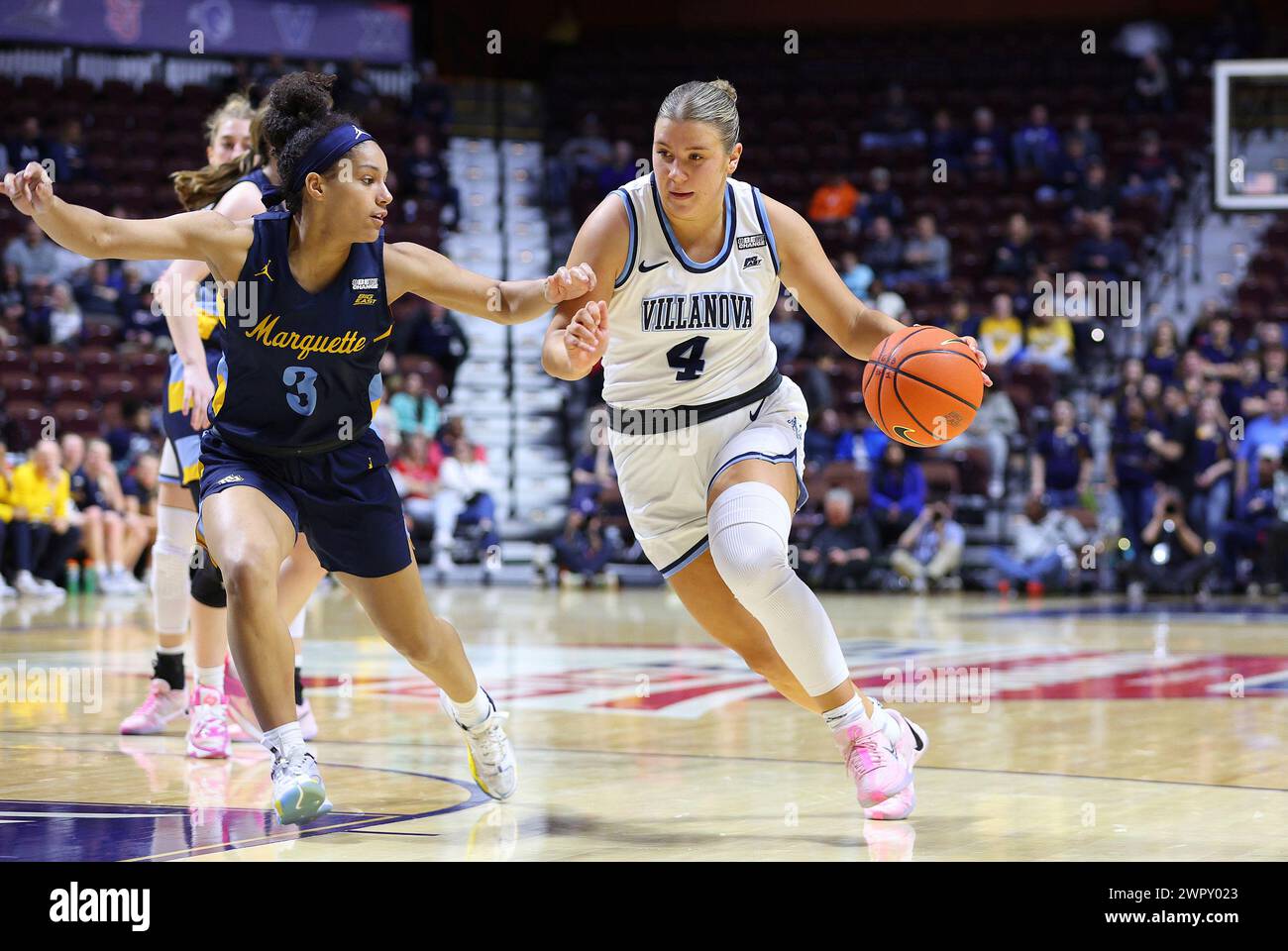 UNCASVILLE, CT MARCH 09 Villanova Wildcats guard Kaitlyn Orihel (4