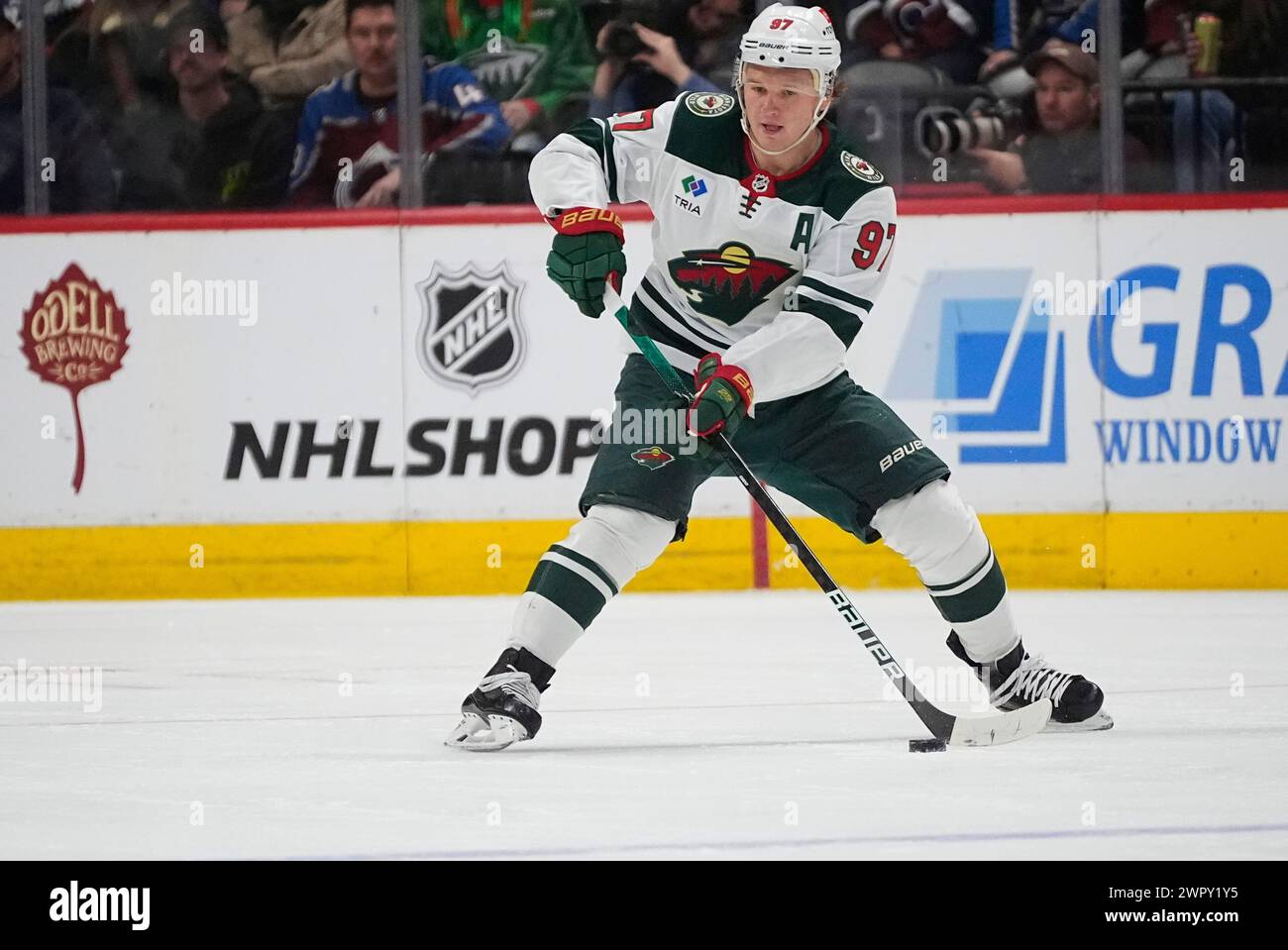 Minnesota Wild Left Wing Kirill Kaprizov (97) In The First Period Of An ...