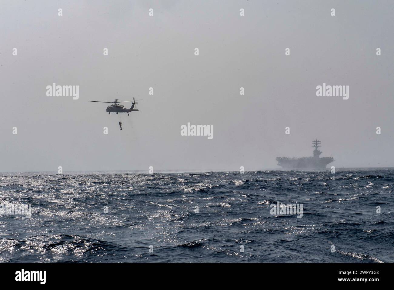 240215-N-MW930-1482 RED SEA (Feb. 15, 2024) An MH-60S Sea Hawk ...