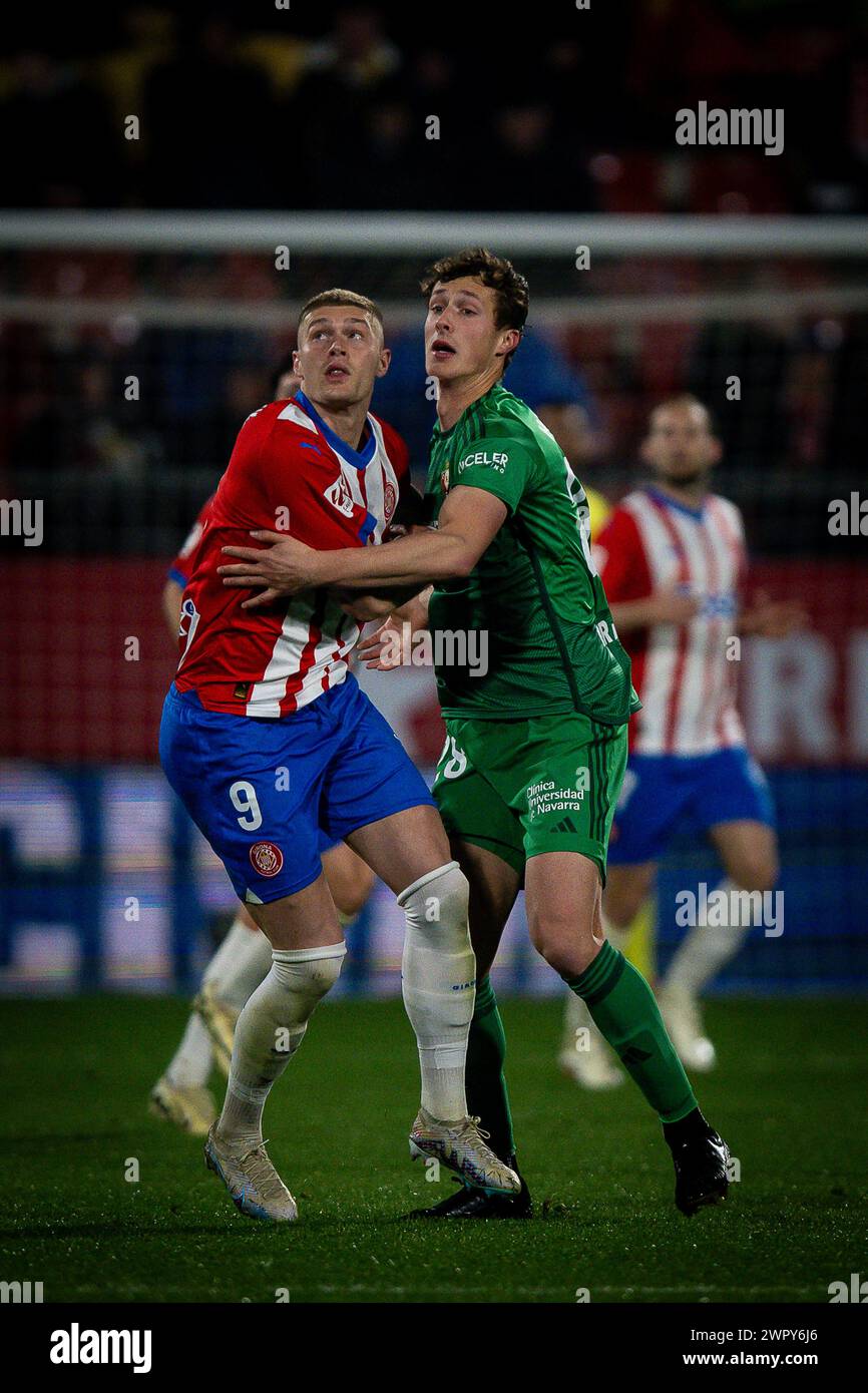 Girona, Spain. 09th Mar, 2024. Dovbyk (Girona FC) during a La Liga EA Sports match between Girona FC and CA Osasuna at Estadio Municipal de Montilivi, in Girona, Spain on March 9, 2024. Photo by Felipe Mondino/Sipa USA Credit: Sipa USA/Alamy Live News Stock Photo