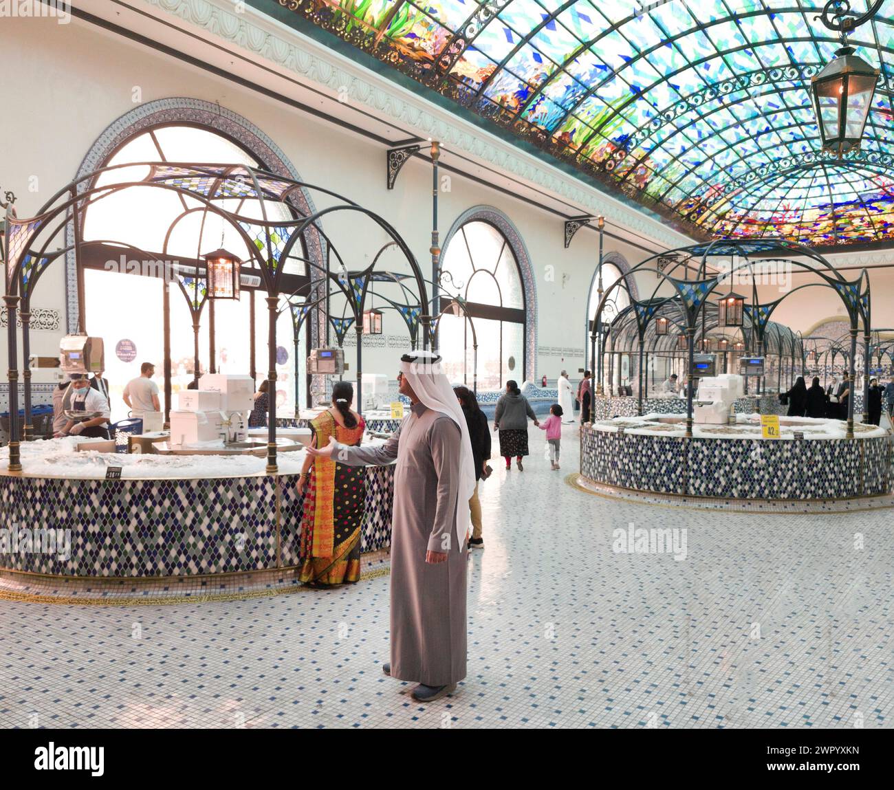 Old Port fish market,Qatar, Doha Stock Photo Alamy