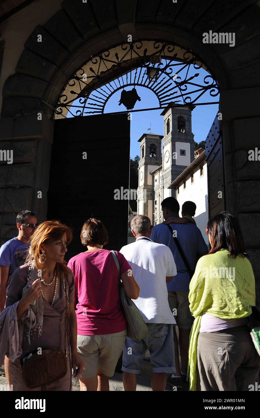 Eremo di Camaldoli (Arezzo) Casentino turisti Stock Photo