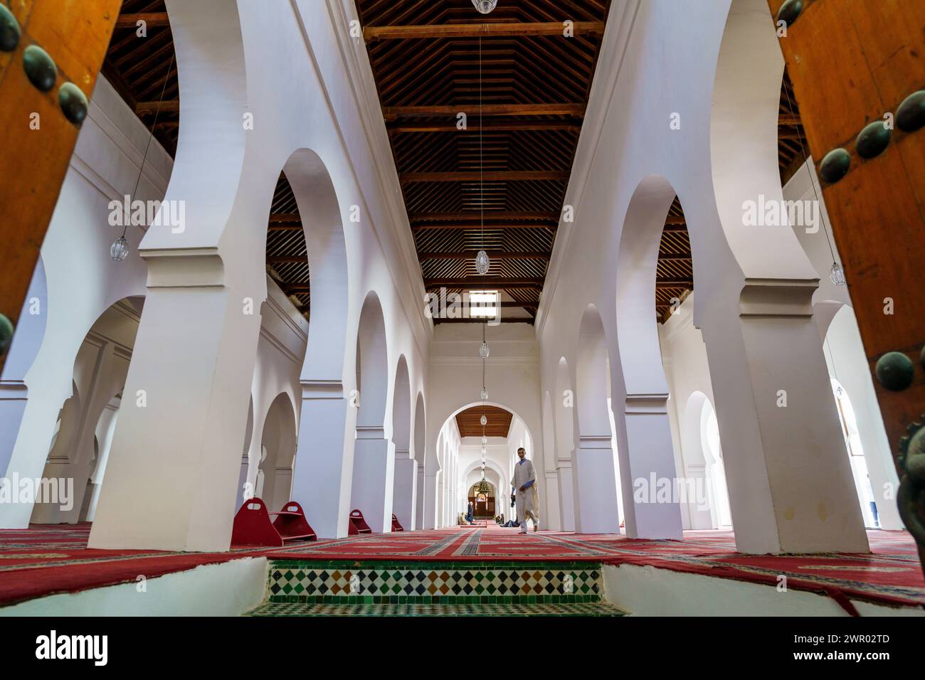 Al Karaouine Mosque, Built in the year 859, Fez, morocco, africa Stock Photo